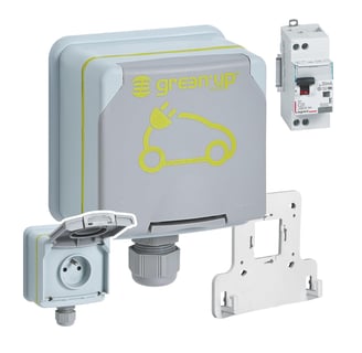 LEGRAND - Prise pour Recharge de Véhicule Electrique Green'up Acess - Prise Murale Complète avec Pat