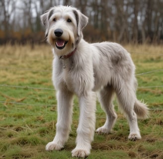 weimaraner dog standingon grass