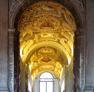 a staircase way in Doge`s Palace