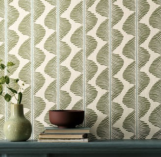 papier peint aloe Romo vert