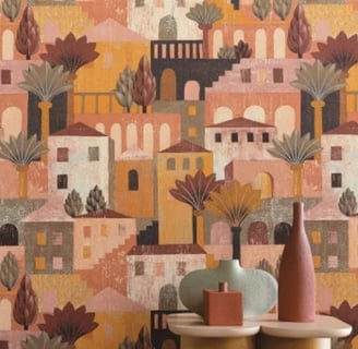 collection papier peint aventura maison casamence maisons multicolores