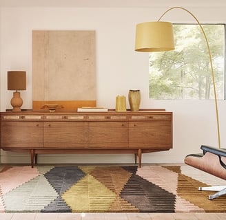 Tapis modèle ARZU SORBET de la marque ROMO en laine