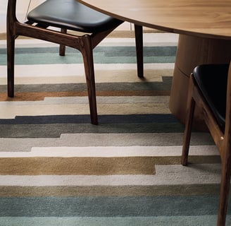 tapis modèle Clarice tamarind de la marque ROMO en laine