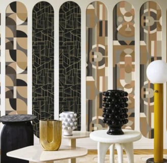 collection de papier peint faubourg des lumières de la maison casamance inspiration art deco