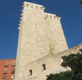 Elephant Tower in the historic centre of Cagliari