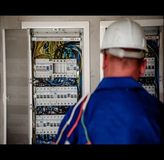 Business broker consulting with an electrical contractor
