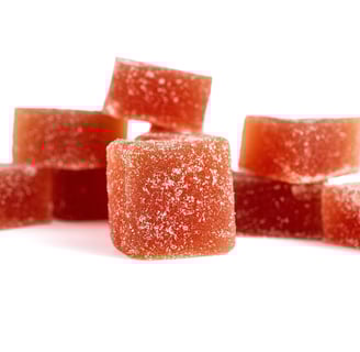 a group of sugared sugar cubes on a white background