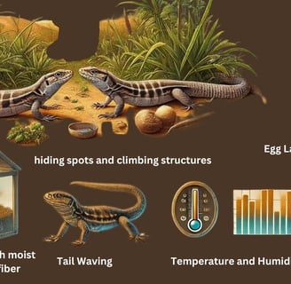 Habitat and Natural Environment of Long-Tailed Grass Lizards