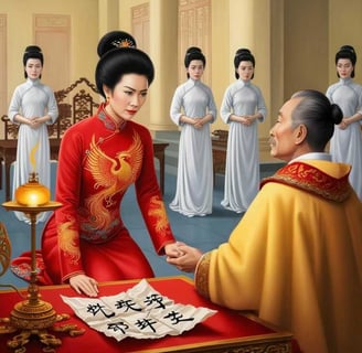 Hoàng Hậu Hiến Từ Đối Diện Thượng Hoàng