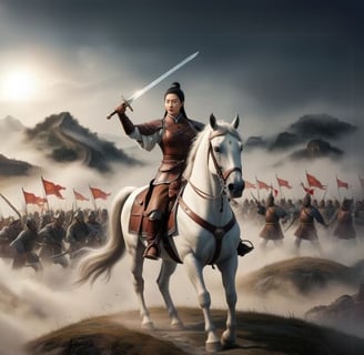 Nguyễn Thị La Dẫn Quân Trên Chiến Trường