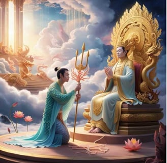 Thủy Tinh gặp Ngọc Hoàng