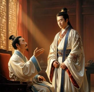 Trần Minh Tông gặp Trần Khắc Chung