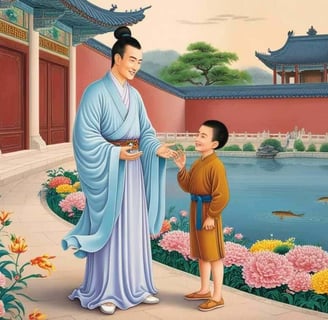 Trần Nhật Duật nói chuyện với con trịnh giác mật