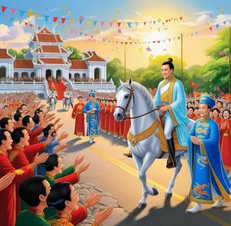 Trần Nhật Duật và Trịnh Giác Mật Tiến Vào Thăng Long