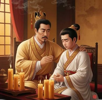 Vua Trần Thánh Tông khuyên nhủ Trần Khâm