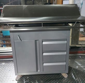 Mesa de gabinete para cirugía  veterinaria