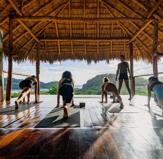 yoga class in ocean view shala
