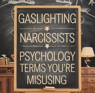 a chalkboard sign with a chalkboard saying gaslighting