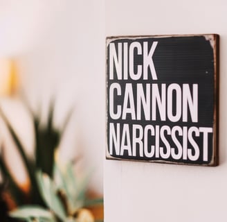 a sign that says nick cannon is a sign for nick cannon