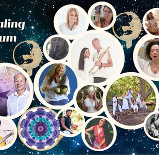 Sound healing symposium Atherton poster