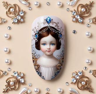 blue crown girl