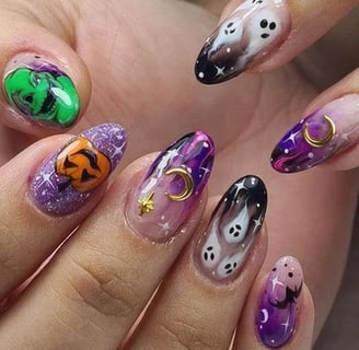 Halloween Nails Press on 