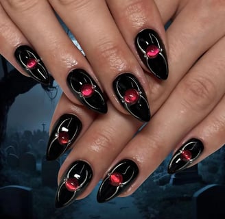 Halloween Nails spider press on nails