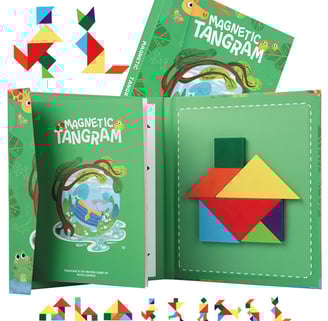 Tangram enfant au format voyage