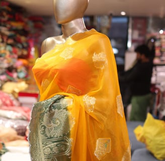 Buy handcrafted Banarasi saree online