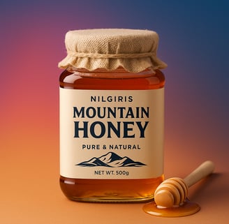 Jar of pure Nilgiris raw honey