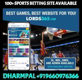 ONLINE CRICKET BETTING ID AVAILABLE DL MDL SMDL MASTER ID SUPER MASTER ID ADMIN ID AVAILABLE 
