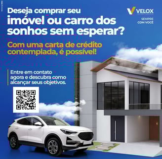 Comprar imóvel ou carro dos sonhos sem esperar, com Carta de Crédito Contemplada