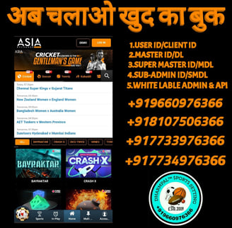 ASIA EXCHANGE ID /MASTER ID / SUPER MASTER ID /SUB-ADMIN/ADMIN ID /AGENT ID/PANEL ID AVAILABLE 