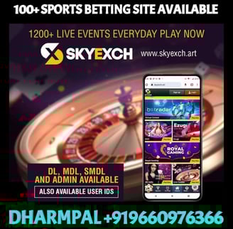 ONLINE CRICKET BETTING ID AVAILABLE DL MDL SMDL MASTER ID SUPER MASTER ID ADMIN ID AVAILABLE 
