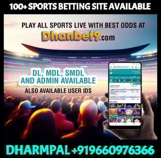 ONLINE CRICKET BETTING ID AVAILABLE DL MDL SMDL MASTER ID SUPER MASTER ID ADMIN ID AVAILABLE 