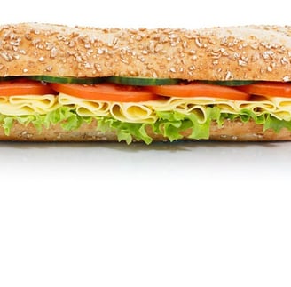 sub 6inch multigrain sandwich loaded with godness. try it, promise you will start beleiving it.