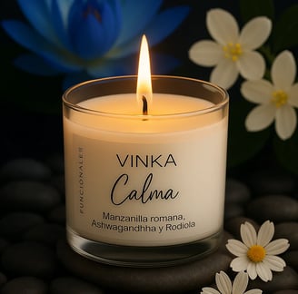 a candle with a candle in a glass jar