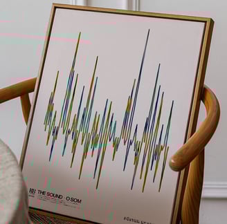 Quadro em Canvas e Tela, Imagem autoral que leva como nome: The Sound • O Som