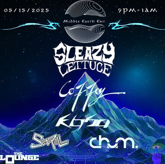 Event flyer for chum. at the Black Box Lounge on May 15, 2025.