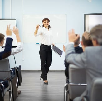 Corporate classroom setting