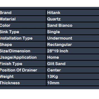 Quartz Kitchen Sink Best Quality Single Bowl Details 