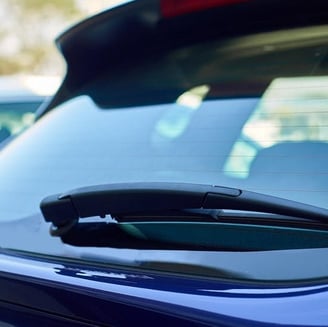 a car with a blue tail fin fin fin fin fin fin fin fin fin fin