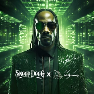 a man in a suit and sunglasses with a green jacket snoop dogg