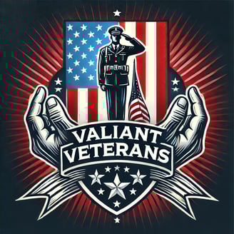 Close-up of the American flag symbolizing patriotism and support for veterans.