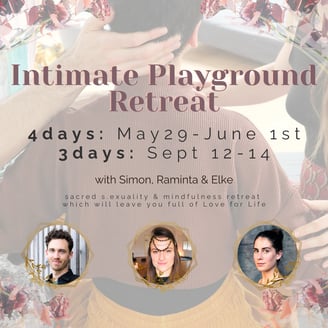 a poster for a playground with a woman in a read sweater