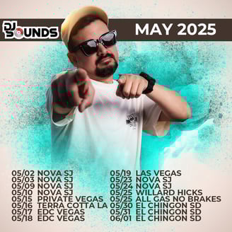 DJ SOUNDS location, 5/15 dj sounds las vegas 5/16 terracotta Los Angeles 