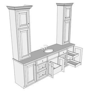 3D Vanity Drawing