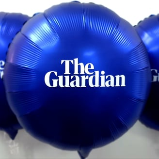 The Guardian branded balloons