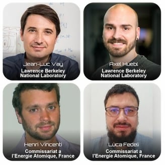 Four researchers from the Warp-X project