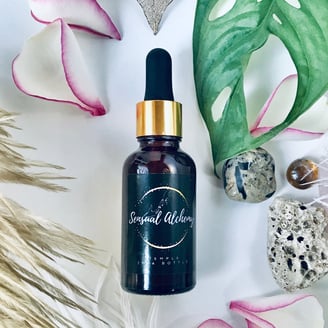 a bottle of an aphrodisiac elixir